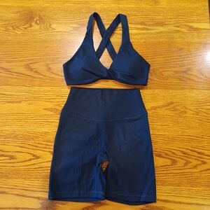 Women's Black Workout Set